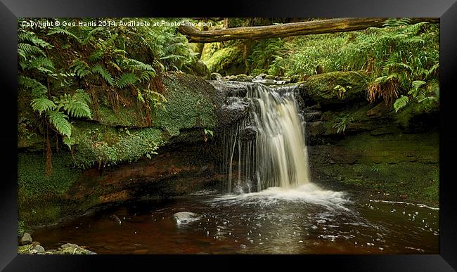  Fairlie Waterfall Framed Print by Geo Harris