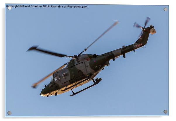  Lynx Helicopter Acrylic by David Charlton