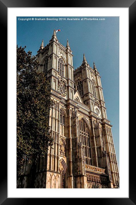 Westminster Abbey Framed Mounted Print by Graham Beerling