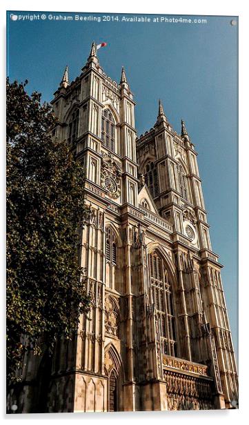 Westminster Abbey Acrylic by Graham Beerling
