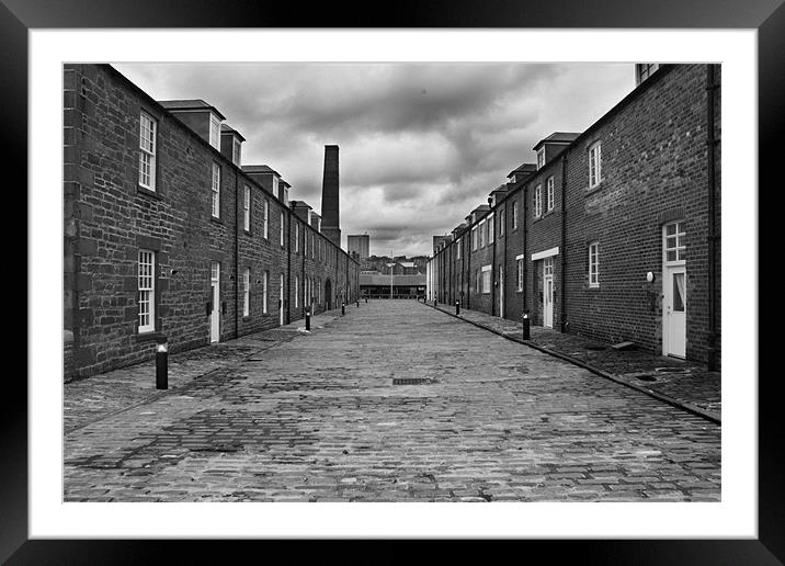 Dock Workers' Houses Framed Mounted Print by Gavin Liddle