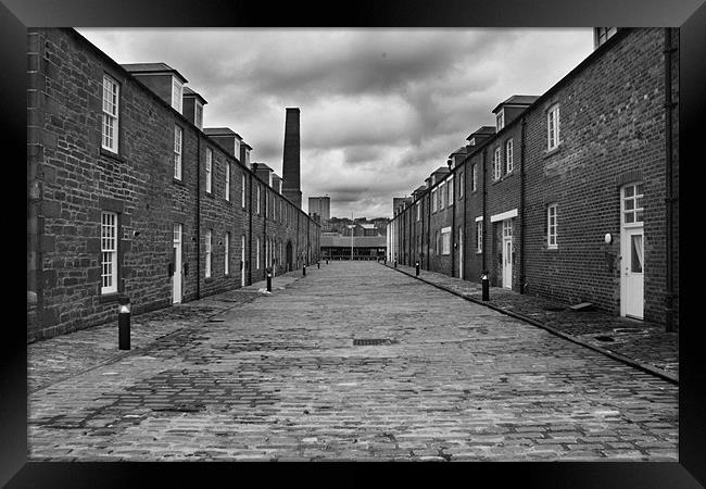 Dock Workers' Houses Framed Print by Gavin Liddle