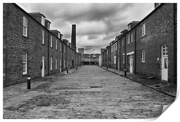 Dock Workers' Houses Print by Gavin Liddle