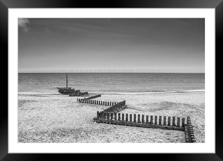  Caister Beach Framed Mounted Print by James Taylor