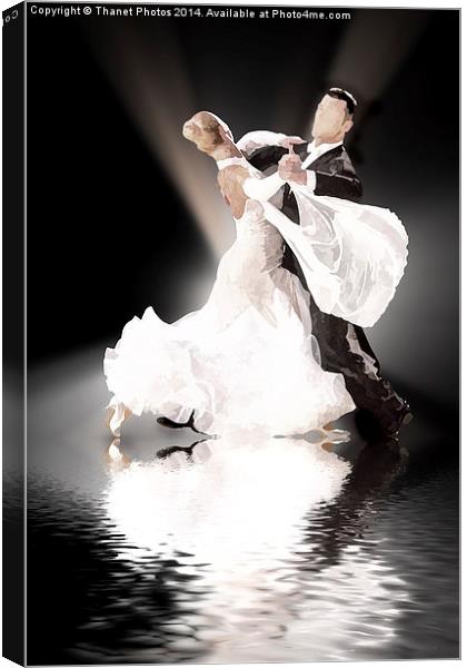  ballroom dancers Canvas Print by Thanet Photos