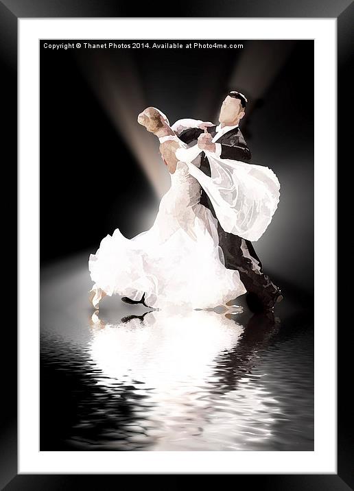  ballroom dancers Framed Mounted Print by Thanet Photos