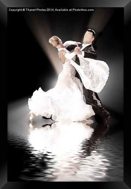  ballroom dancers Framed Print by Thanet Photos