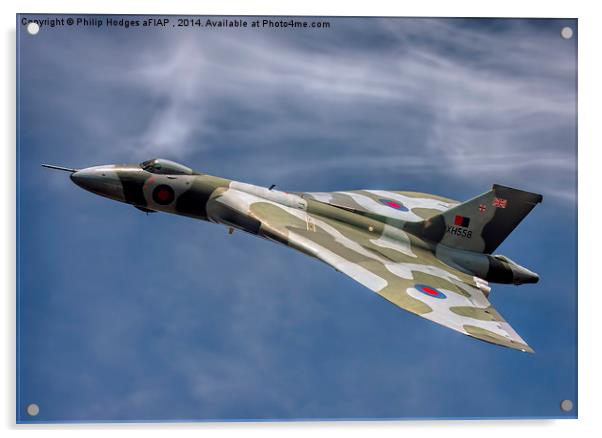  Vulcan XH558 Acrylic by Philip Hodges aFIAP ,