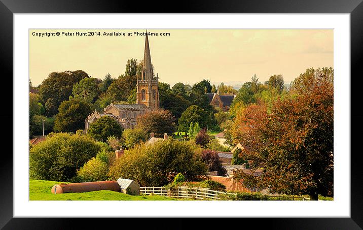  Castle Cary In Rural England Framed Mounted Print by Peter F Hunt