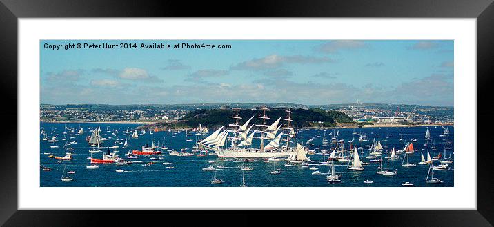  Tall Ship Dar Mlodziezy At Falmouth Framed Mounted Print by Peter F Hunt