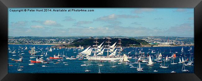  Tall Ship Dar Mlodziezy At Falmouth Framed Print by Peter F Hunt