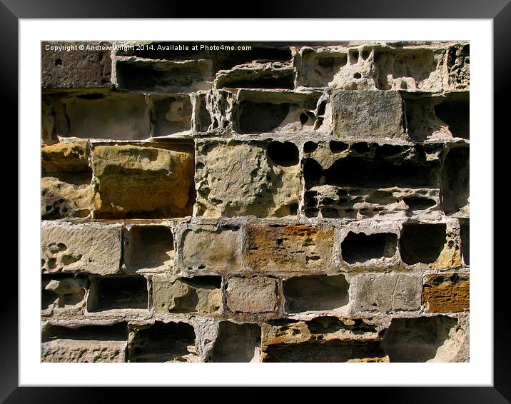  Another Brick In The Wall Framed Mounted Print by Andrew Wright