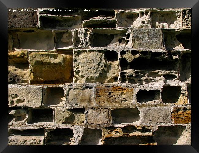  Another Brick In The Wall Framed Print by Andrew Wright