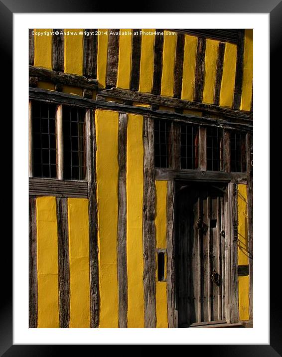  The Manor, Lavenham Framed Mounted Print by Andrew Wright