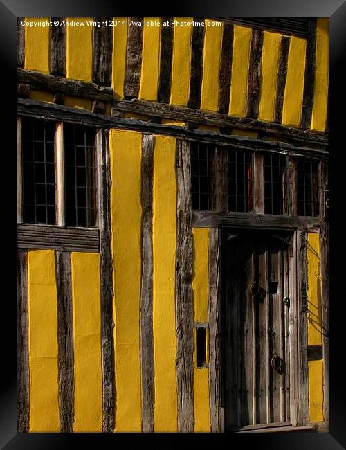  The Manor, Lavenham Framed Print by Andrew Wright