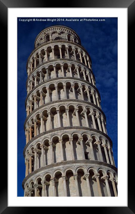  The Leaning Tower of Pisa Framed Mounted Print by Andrew Wright