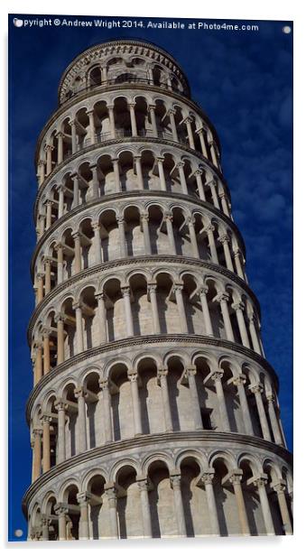  The Leaning Tower of Pisa Acrylic by Andrew Wright