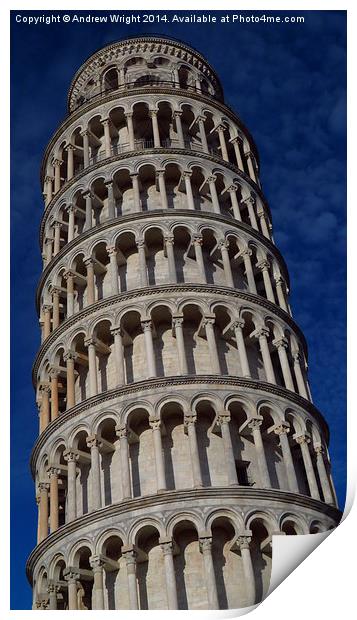  The Leaning Tower of Pisa Print by Andrew Wright