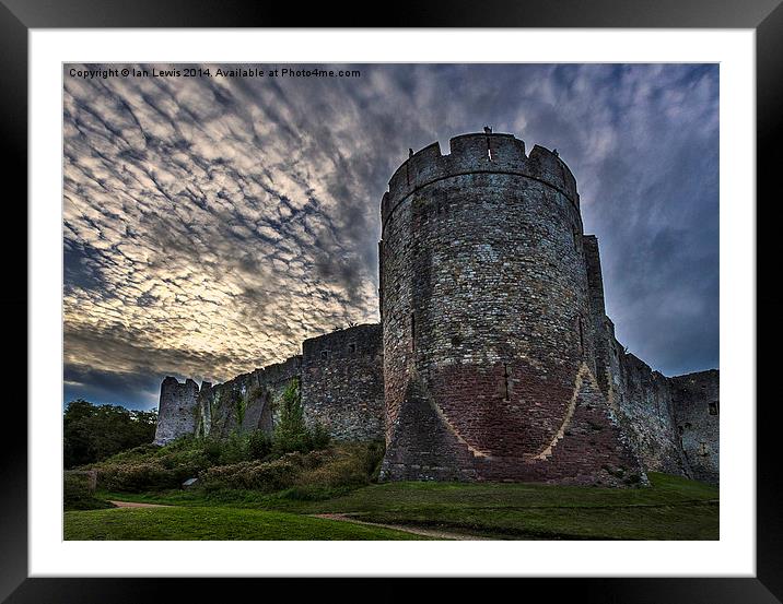 Chepstow Castle Walls  Framed Mounted Print by Ian Lewis