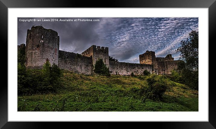  Chepstow Ramparts Framed Mounted Print by Ian Lewis