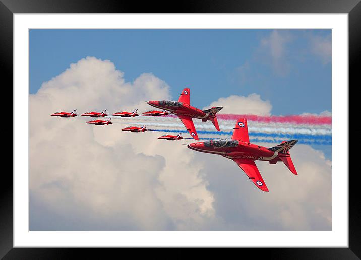  Red Arrows 50th anniversary Framed Mounted Print by Oxon Images