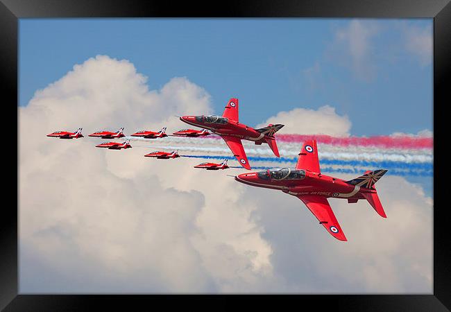  Red Arrows 50th anniversary Framed Print by Oxon Images