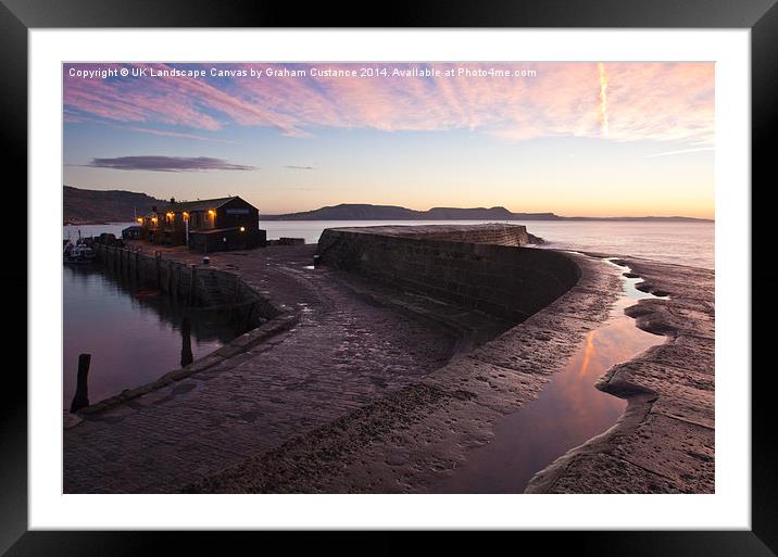  Sunrise at The Cobb Framed Mounted Print by Graham Custance