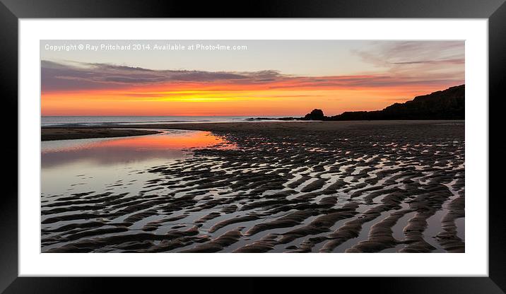  Sunrise On The Beach Framed Mounted Print by Ray Pritchard