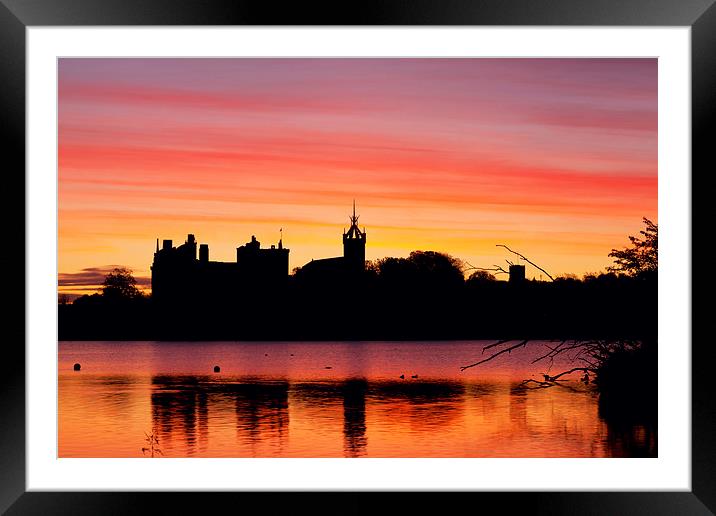 Majestic Sunrise Over Linlithgow Palace Framed Mounted Print by Tommy Dickson