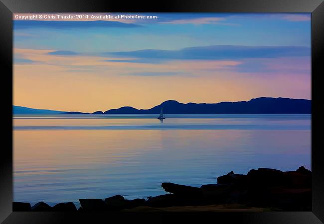  Serenity Framed Print by Chris Thaxter