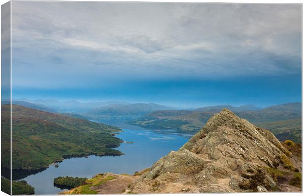  Ben A'an and Loch Katrine. Canvas Print by Tommy Dickson