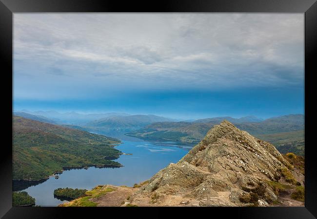  Ben A'an and Loch Katrine. Framed Print by Tommy Dickson