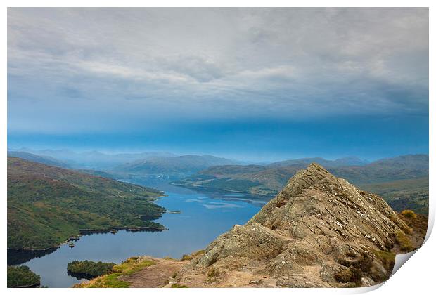 Ben A'an and Loch Katrine. Print by Tommy Dickson