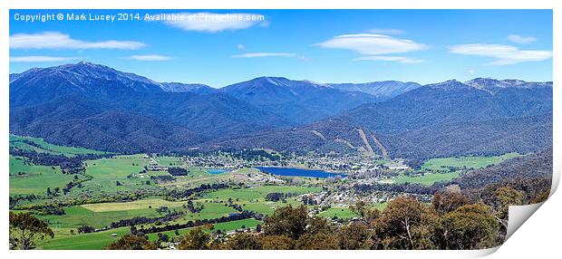 Mount Beauty Panorama Print by Mark Lucey