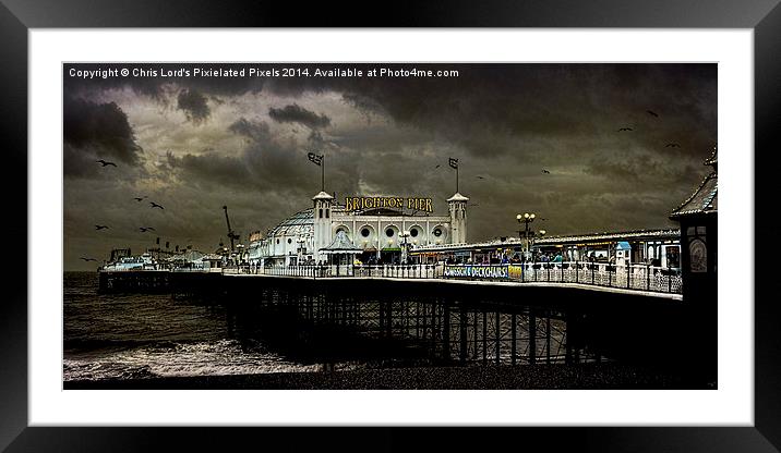  Another Chilly Day In Brighton Framed Mounted Print by Chris Lord