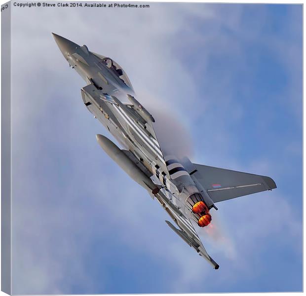  Eurofighter Typhoon (D-Day Stripes) Canvas Print by Steve H Clark