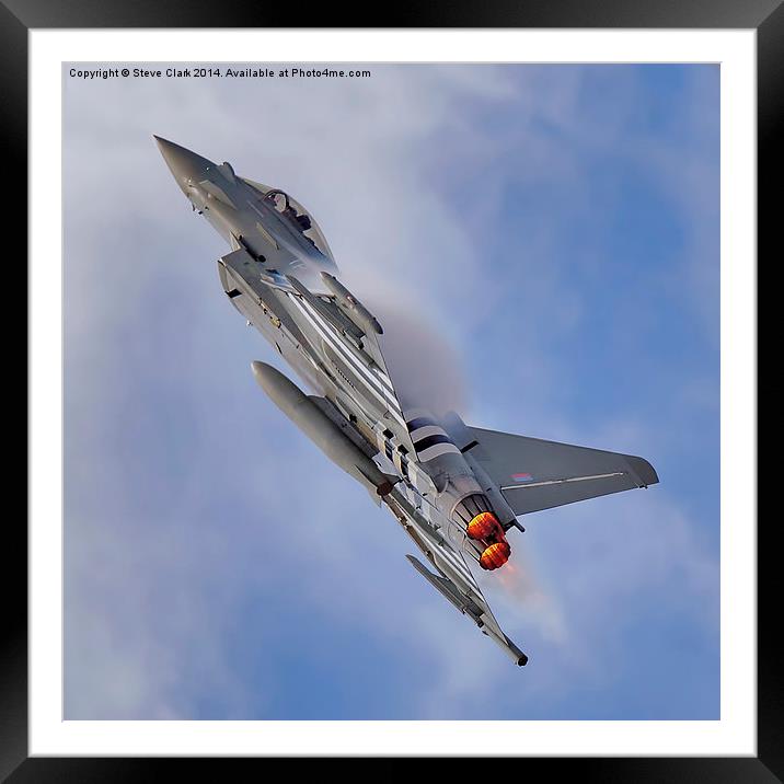  Eurofighter Typhoon (D-Day Stripes) Framed Mounted Print by Steve H Clark