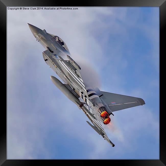  Eurofighter Typhoon (D-Day Stripes) Framed Print by Steve H Clark