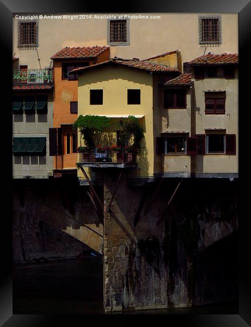  Ponte Vecchio, Florence Framed Print by Andrew Wright