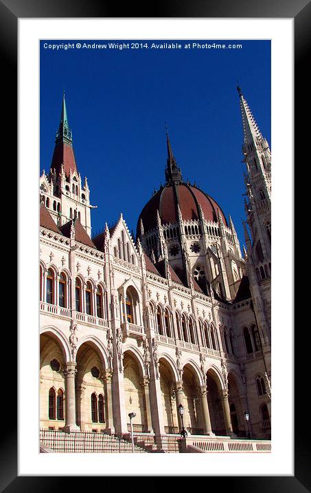  Vertical Wide Angle - Budapest Framed Mounted Print by Andrew Wright