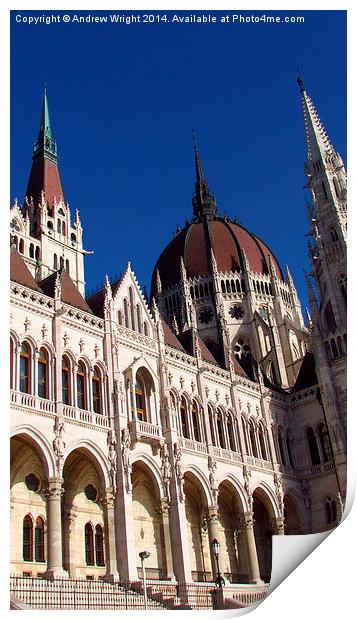  Vertical Wide Angle - Budapest Print by Andrew Wright