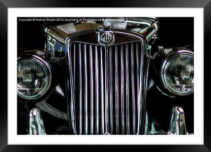  MG classic Framed Mounted Print by Nathan Wright