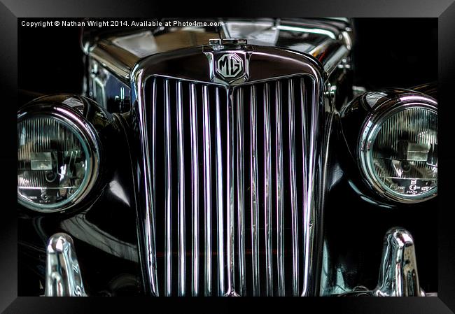  MG classic Framed Print by Nathan Wright