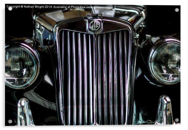  MG classic Acrylic by Nathan Wright