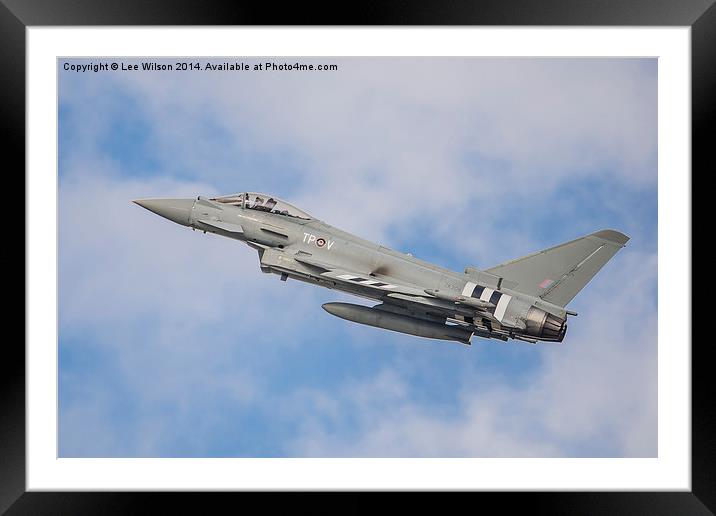 RAF Typhoon D Day Framed Mounted Print by Lee Wilson