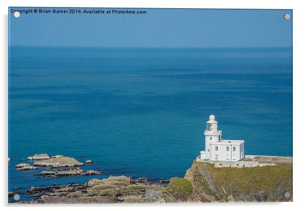  Hartland Point Lighthouse Acrylic by Brian Garner