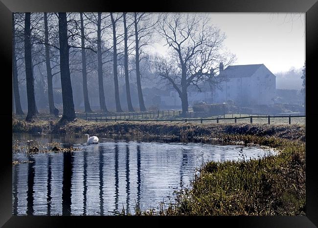 The Mill & The Swan, Bintree Norfolk Framed Print by john hartley