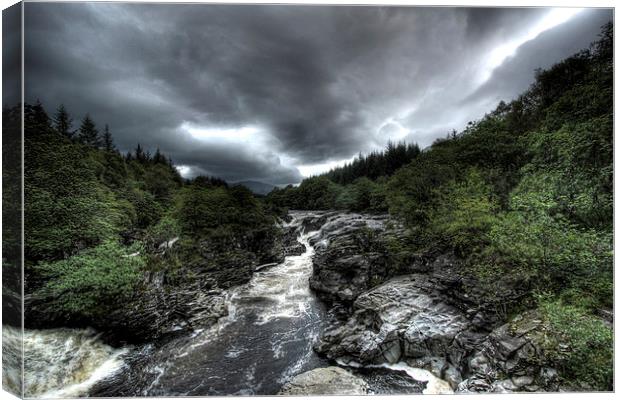  River Orchy Landscape Canvas Print by Alexander Roscow