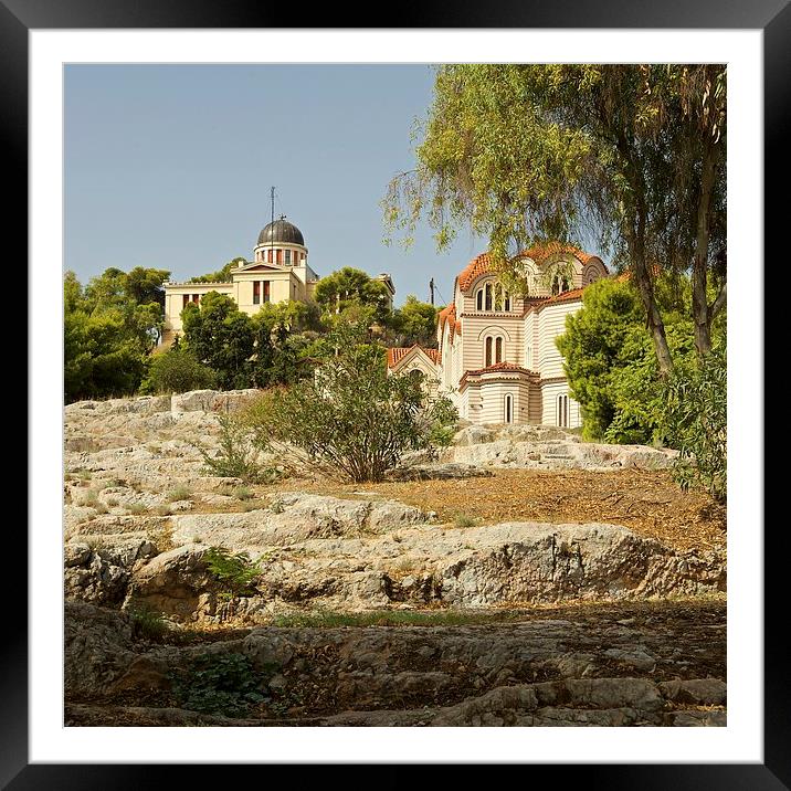  Agia Marina Church Athens Framed Mounted Print by Stephen Taylor