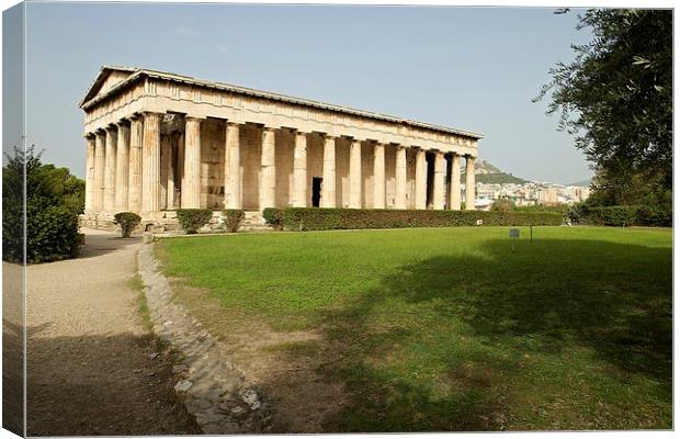  The Temple of Hephaestus Canvas Print by Stephen Taylor